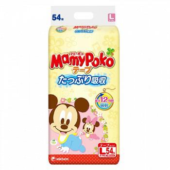 日本妈咪宝贝（Mamypoko）婴儿纸尿裤（尿不湿）L54片 9-14kg