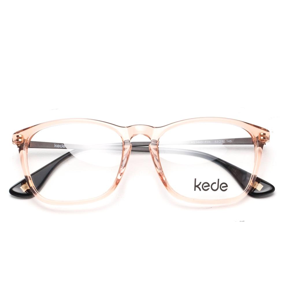 Kede Ke1443 钛塑 光学眼镜架+蔡司A系列莲花膜非球面树脂镜片