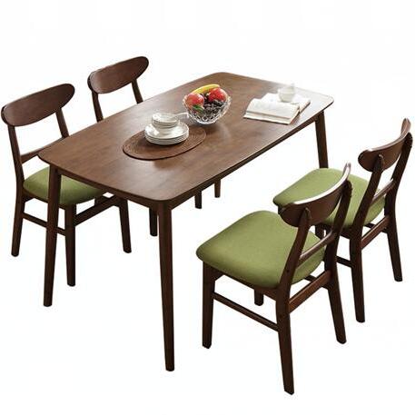夏树 北欧/日式纯全实木餐桌椅组合 XJCZ-01(1.3M/一桌四椅)