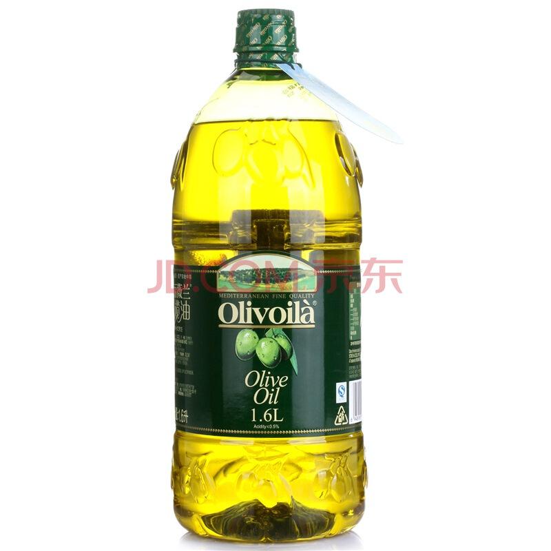 欧丽薇兰 Olivoilà 食用油 压榨 纯正橄榄油 1.6L116元