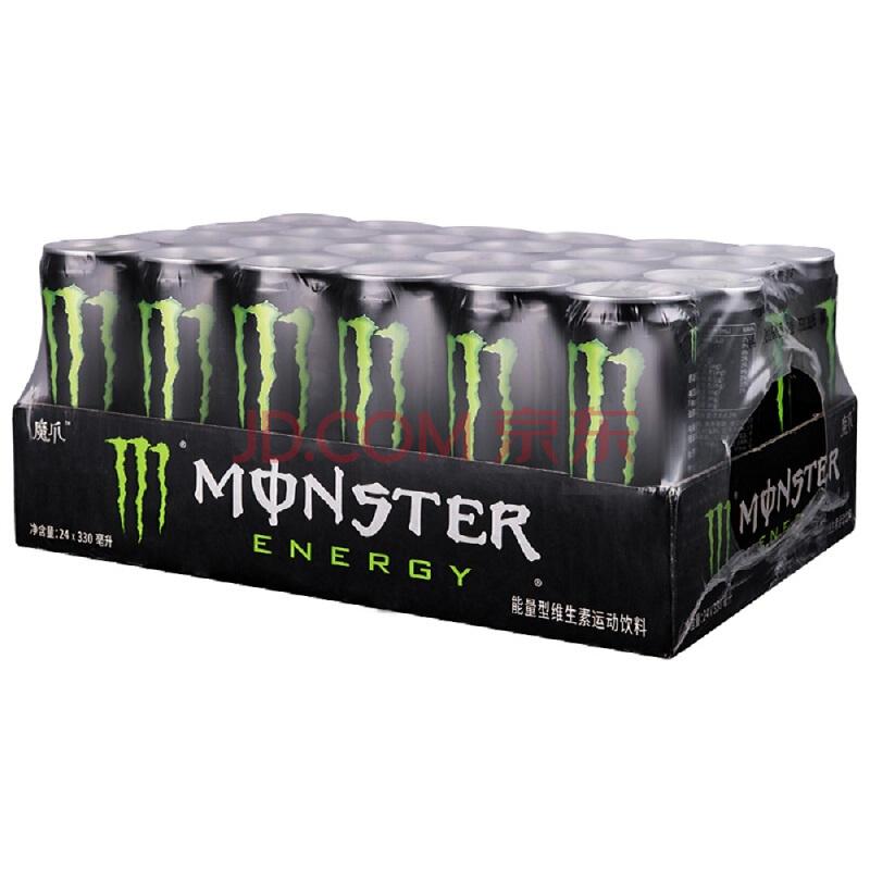 可口可乐（Coca-Cola）【京东超市】Monster 魔爪能量型维生素运动饮料 330ml*24 整箱