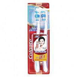 【京东超市】高露洁（Colgate） 360°全面口腔清洁 牙刷×2 (买一送一装） （颜色随机发放）
