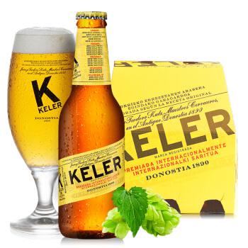 【京东超市】西班牙原装进口啤酒 开勒（KELER） 250ml*6瓶装