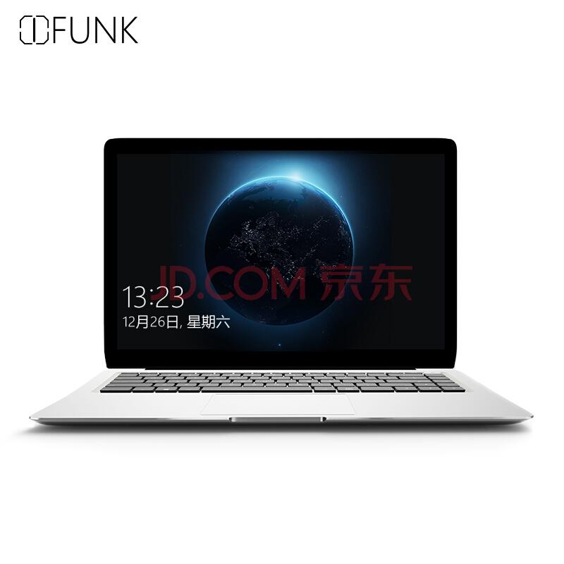 iFunk翼S 14英寸全金属轻薄笔记本电脑STD002B (M3-7Y30 8G 128G固态硬盘 IPS 背光键盘 Win10)银