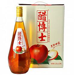 【京东超市】醋博士 苹果醋 礼盒装 1.5L*2瓶/箱