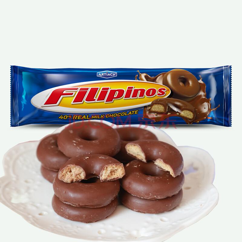 西班牙进口 FILIPINOS 巧圈圈 牛奶巧克力脆 135g *2件19.5元（合9.75元/件）