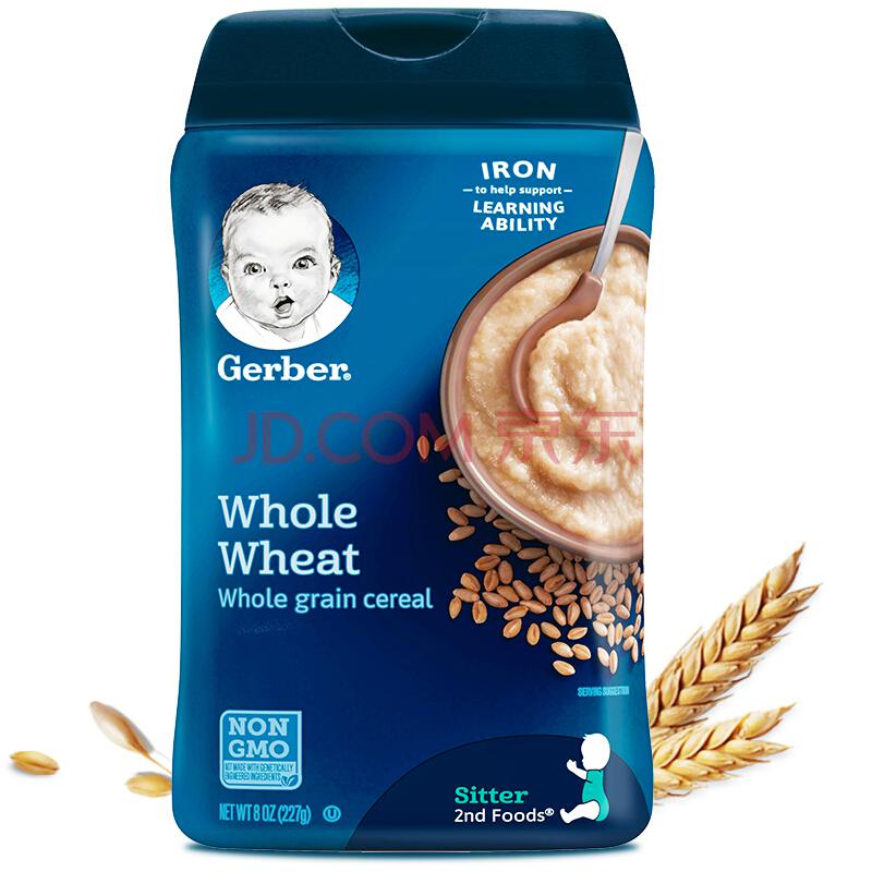 嘉宝（Gerber） 纯小麦米粉辅食 二段 6个月以上 227g *6件 123.74元（合20.62元/件