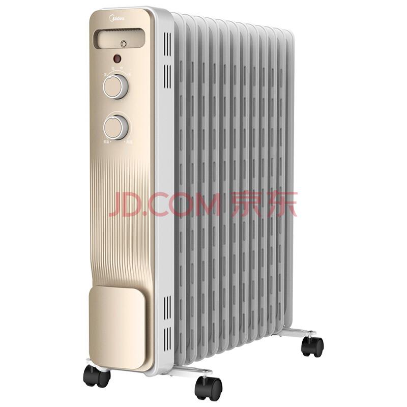 美的（Midea）取暖器/电暖器/电暖气13片新品电热油汀NY2213-18GW369元