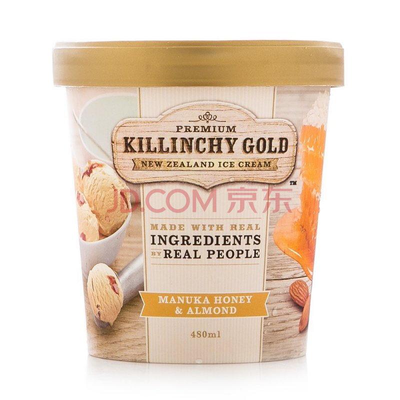 Killinchy Gold  柯林高德  新西兰进口 麦卢卡蜂蜜扁桃仁口味 冰淇淋 480ml  *2件