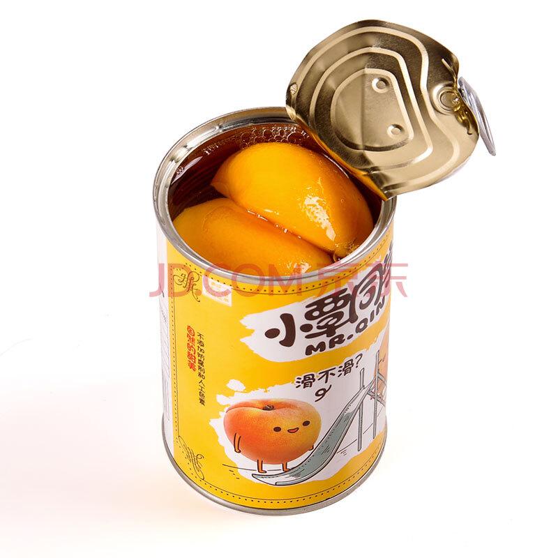 小覃同学 新鲜水果罐头 对开黄桃休闲食品黄桃罐头425g4.9元
