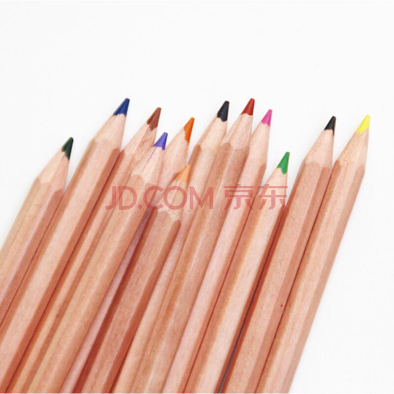 Wellfuns 文坊 原木彩色铅笔（小彩铅）铅笔 儿童 3.5寸 12色 12支6.9元