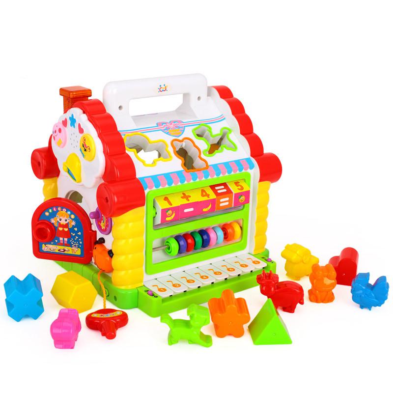 Huile TOY'S 汇乐玩具 趣味小屋 739 儿童益智形状配对塑料积木