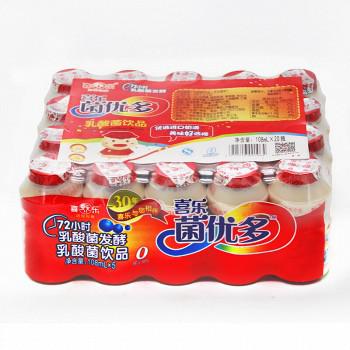 【京东超市】 喜乐 菌优多 乳酸菌 饮品108ml*5支*4排