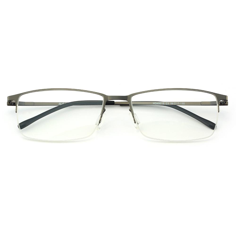 HAN 不锈钢 光学眼镜架HD49219 +1.56翡翠绿膜非球面树脂镜片