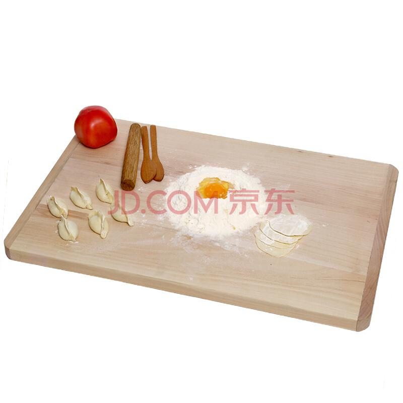 巧阿婆实木面板饺子板大号菜板擀面案盘砧板切菜板家用揉面套装128.7元（合42.9元/件）