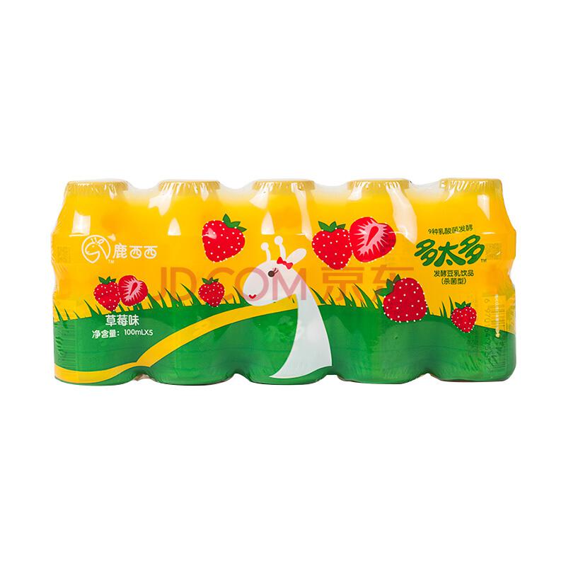 鹿西西（RUCICY）乳饮品 多太多发酵豆乳饮品（杀菌型）草莓味 100ml*59.85元