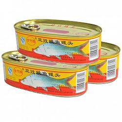 甘竹牌 豆豉鲮鱼罐头 227g*3罐