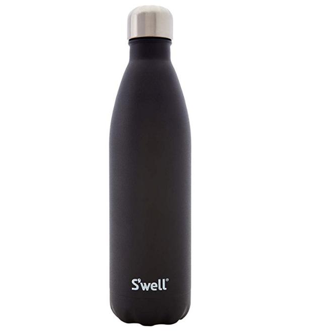 S’well 岩石系列 不锈钢保温瓶750ml   黑色玛瑙
