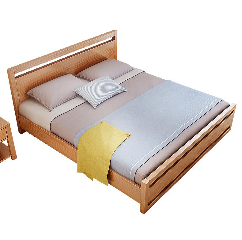 美天乐 榉木双人床 框架结构 180*200cm