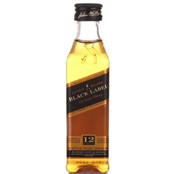 Johnnie Walker 尊尼获加 黑牌 调配型苏格兰威士忌 50ml