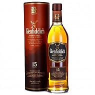 Glenfiddich 格兰菲迪 15年 苏格兰达夫镇单一麦芽威士忌 700ml