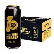 泰山啤酒（Taishan）10度黑啤原浆 490ml*12听 整箱装