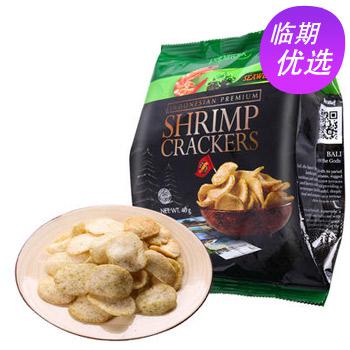 印尼进口 啪啪通虾片海苔味40g*4袋