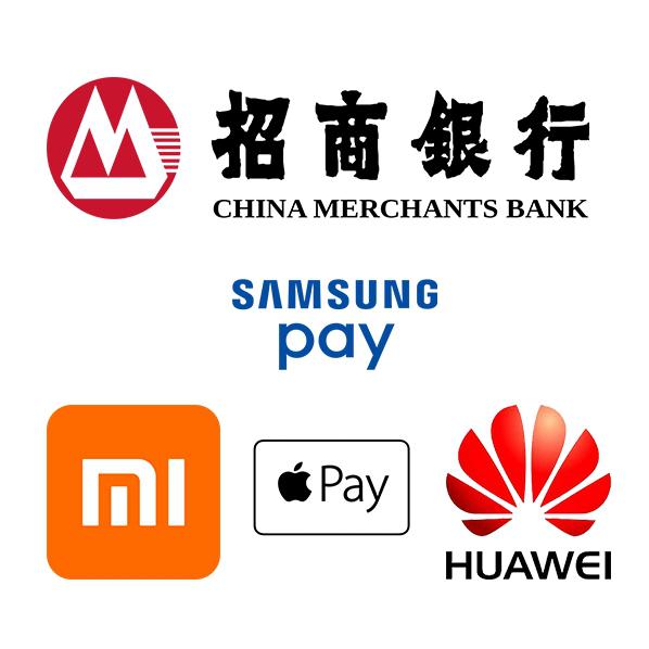 招行信用卡绑定Apple pay/Samsung Pay/小米支付/Huawei Pay