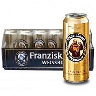 【京东超市】德国进口啤酒 Franziskaner 教士啤酒听装 500ml*24听