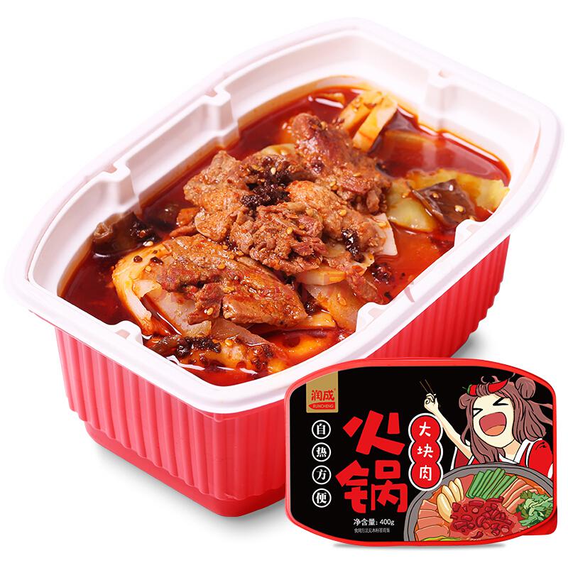 润成 麻辣牛肉荤菜版400g 25.9元