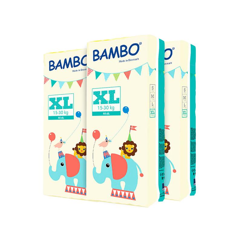 BAMBO 班博 XL 44片/包 3包装 游乐园系列纸尿裤
