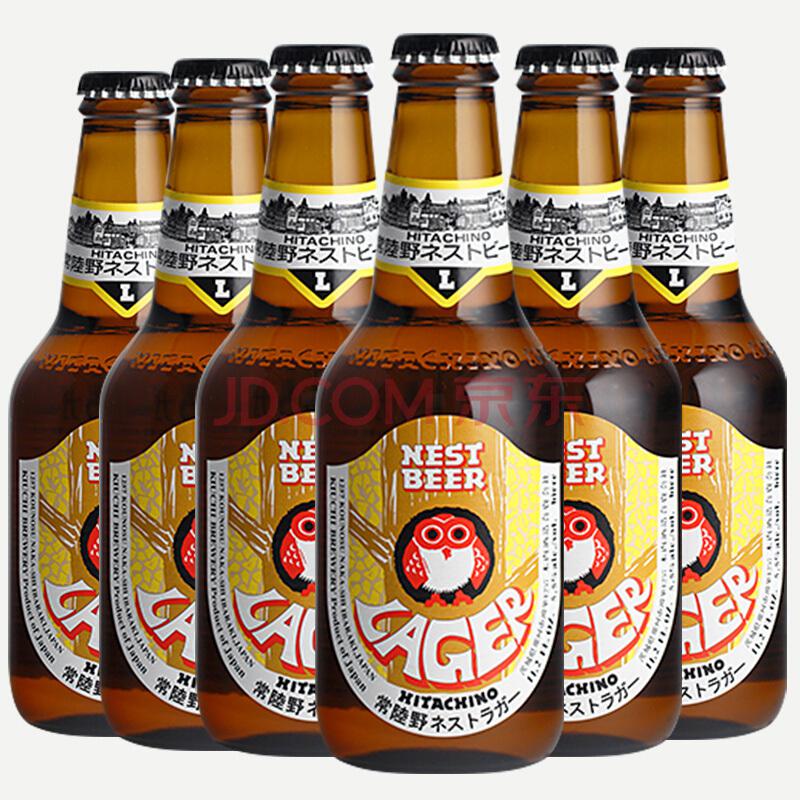 日本啤酒 常陆野猫头鹰拉格啤酒 精酿啤酒 组合装330ml*6瓶50元