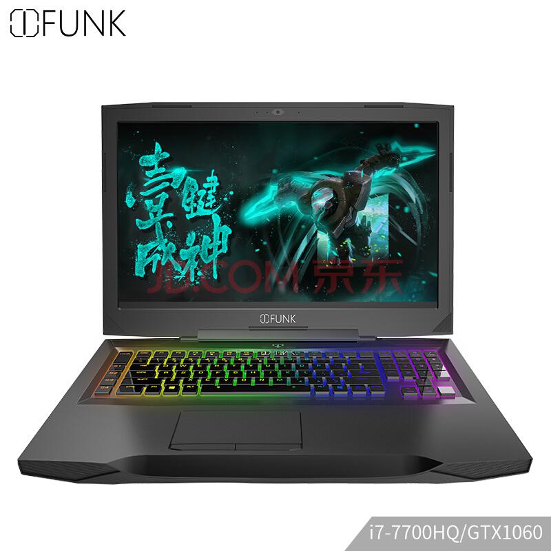 iFUNK S 17.3英寸游戏笔记本电脑（i7-7700HQ 8G 1T+128G GTX1060 6G独显机械键盘)7399元
