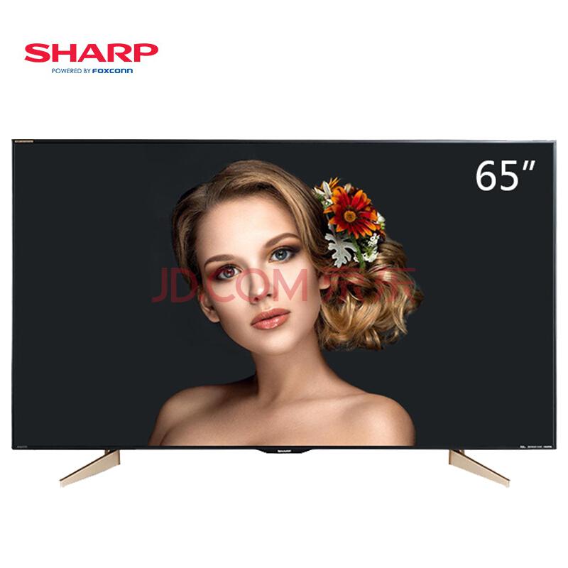 夏普(SHARP)LCD-65MY63A65英寸4K超高清液晶安卓智能网络平板电视机5558元
