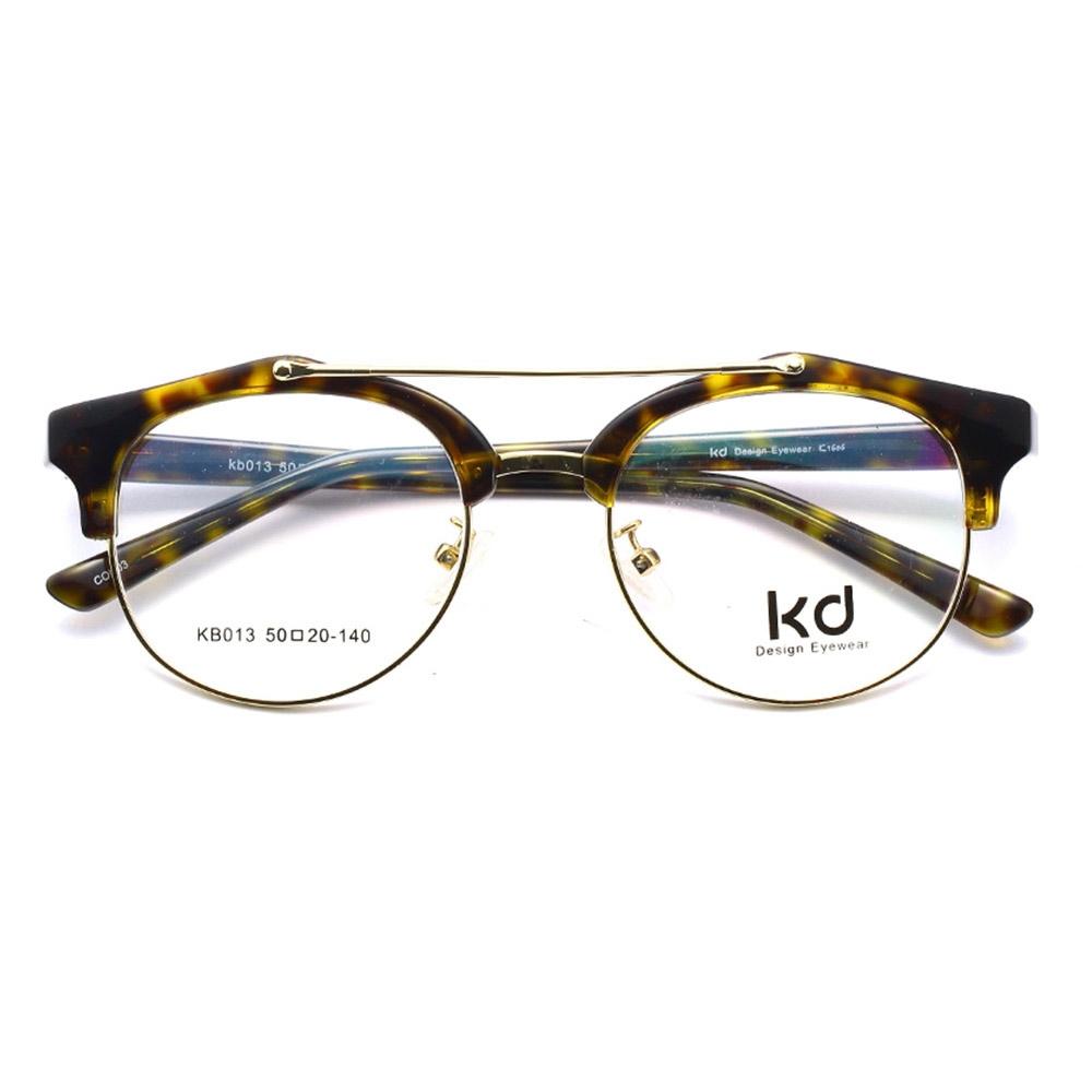 KD KB013 设计师手制金属板材眼镜 + 蔡司A系列莲花膜非球面树脂镜片