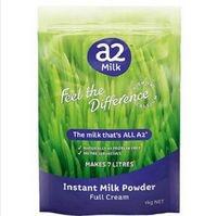 A2 全脂成人奶粉 1kg （含高钙、β-酪蛋白） 限时特价AU$14.99（约118元）
