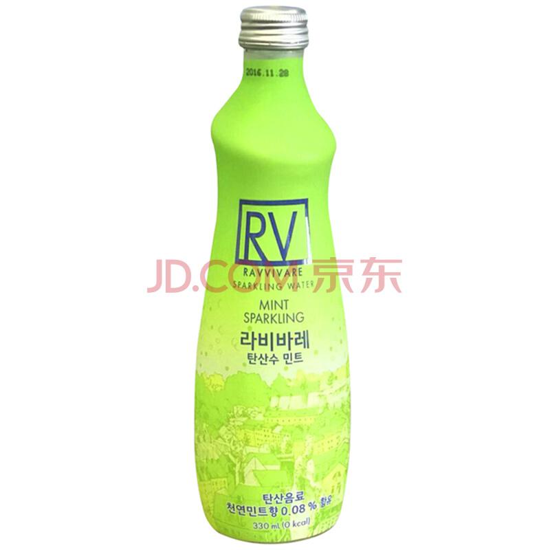 韩国进口艾薇（RV）汽水（薄荷味）330ml*6瓶手慢无