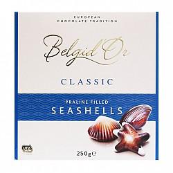 比利时进口 倍喜多（Belgid’Or）经典贝壳形软心榛仁巧克力礼盒 250克