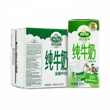 Arla 爱氏晨曦 全脂牛奶 200ml*24盒 *4件 +凑单品
