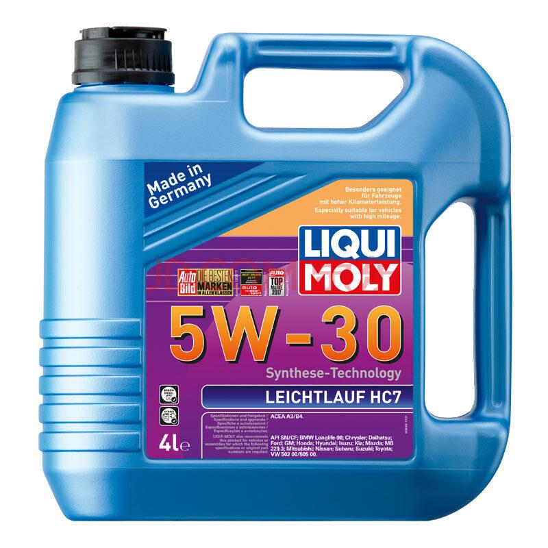 力魔（LIQUI MOLY）雷神HC7全合成机油 5W-30 SN/CF级 4L（德国原装进口）189元