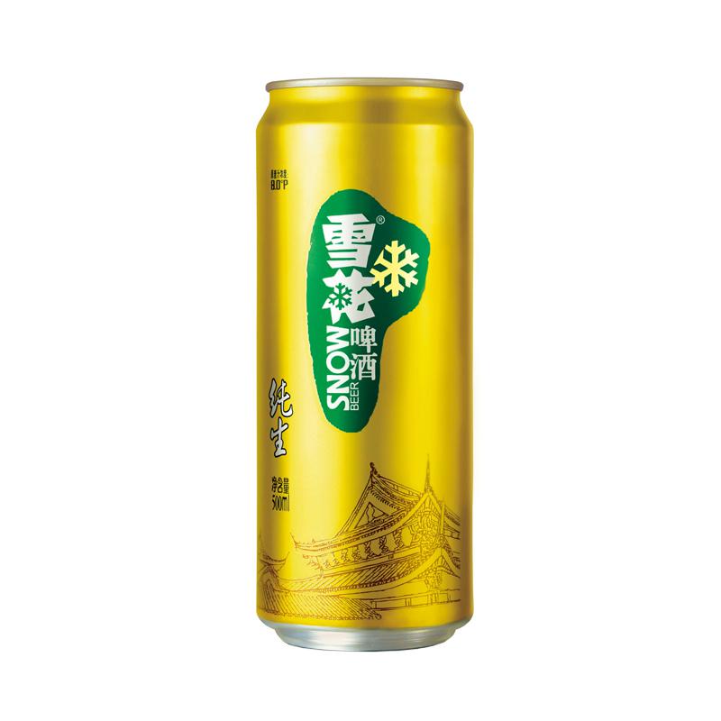 雪花啤酒 纯生拉罐500ml