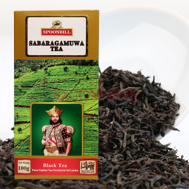 斯里兰卡原装进口 泓霖（SPOONBILL） 锡兰红茶 萨格穆沃产区100克/盒 *2件22.26元（合11.13元/件）