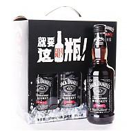 杰克丹尼（Jack Daniel`s）洋酒 威士忌 可乐 预调酒 鸡尾酒 330ml*6瓶 礼盒装 （2017年礼盒） *3件165.6元（合55.2元/件）