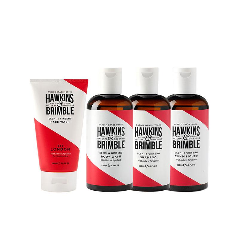 Hawkins & Brimble 男士洗护4件套装（洗面奶+沐浴露+洗发露+护发素）