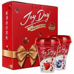 伊利 Joy Day 风味发酵乳 巧克力豆&草莓*3+巧克力豆&蓝莓*3 220g*6盒