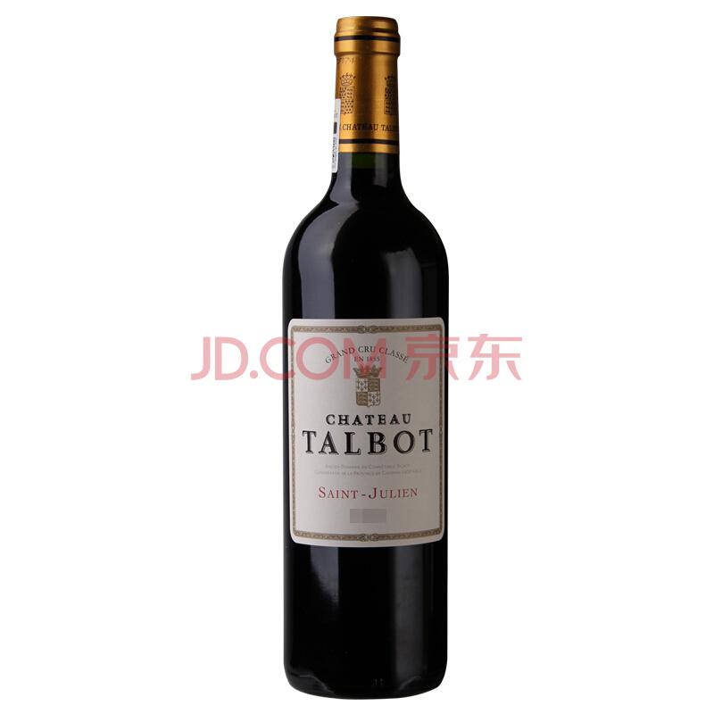 法国原瓶进口红酒 1855列级名庄 圣朱利安产区 大宝酒庄（Chateau Talbot）干红葡萄酒 2014年 750ml *2件706元（合353元/件）