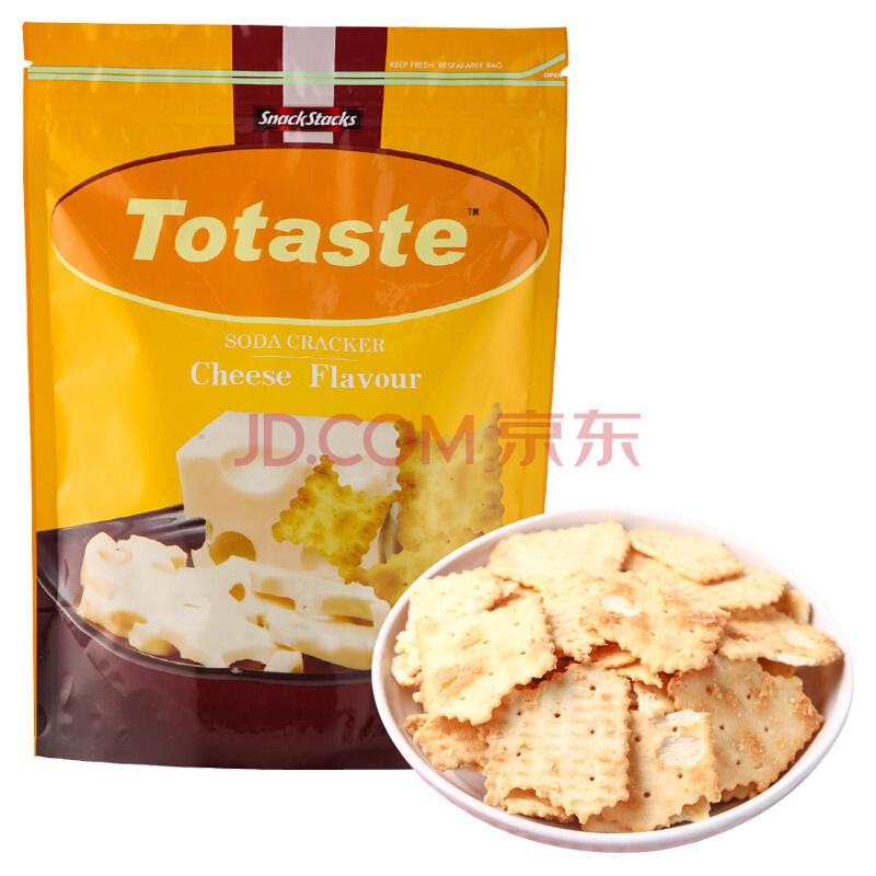 土斯（Totaste） 芝士味苏打饼干 168g/包 *2件6.76元（合3.38元/件）