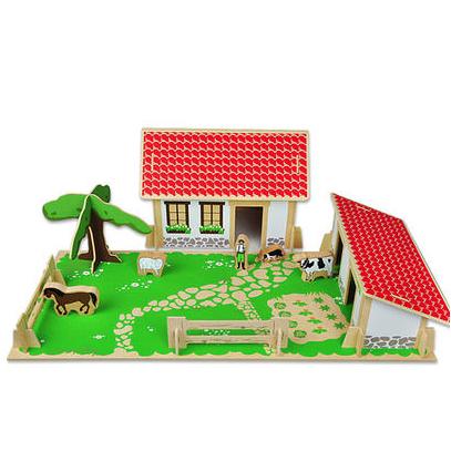 Hape EDUCO 木制儿童益智玩具 我的农场 *2件