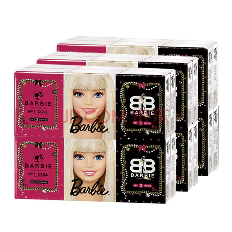 芭比Barbie 经典倍韧系列 3层8片 48包 手帕纸