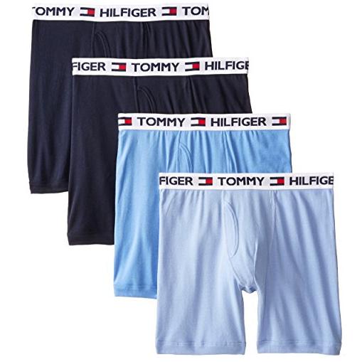 TOMMY HILFIGER 汤米·希尔费格 男士纯棉平角内裤 4件装*2件